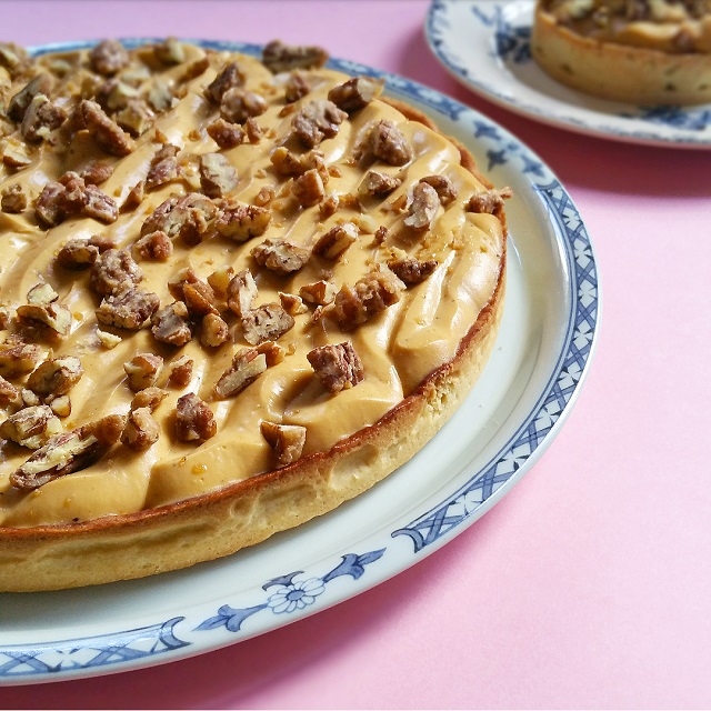 Pumpkin pie, tarte sucrée butternut et noix de pécan – Copyright © Gratinez