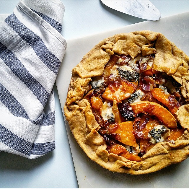 Tarte rustique au butternut et gorgonzola – Copyright © Gratinez