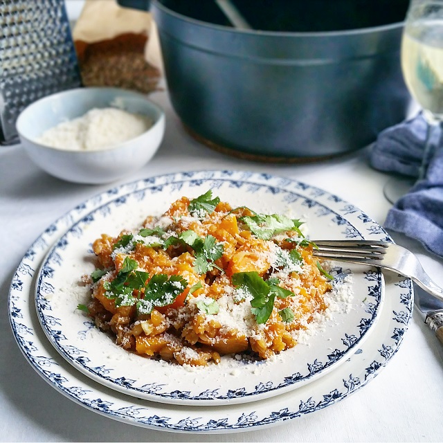 Risotto petit épeautre et courge honey butternut – Copyright © Gratinez