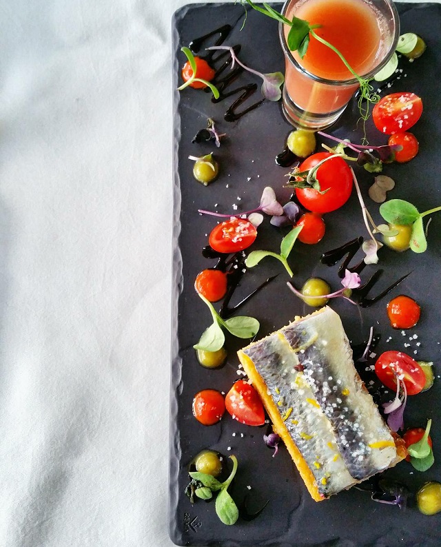 Tomates et sardines, Restaurant gastronomique de la Quinta da Pacheca – Copyright © Gratinez