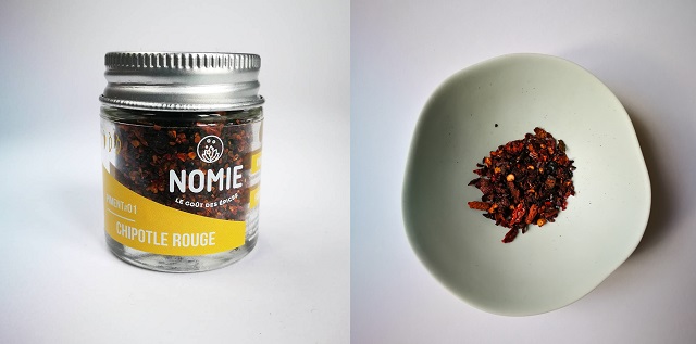 Piment fumé Chipotle, par Nomie, le goût des épices – Copyright © Gratinez