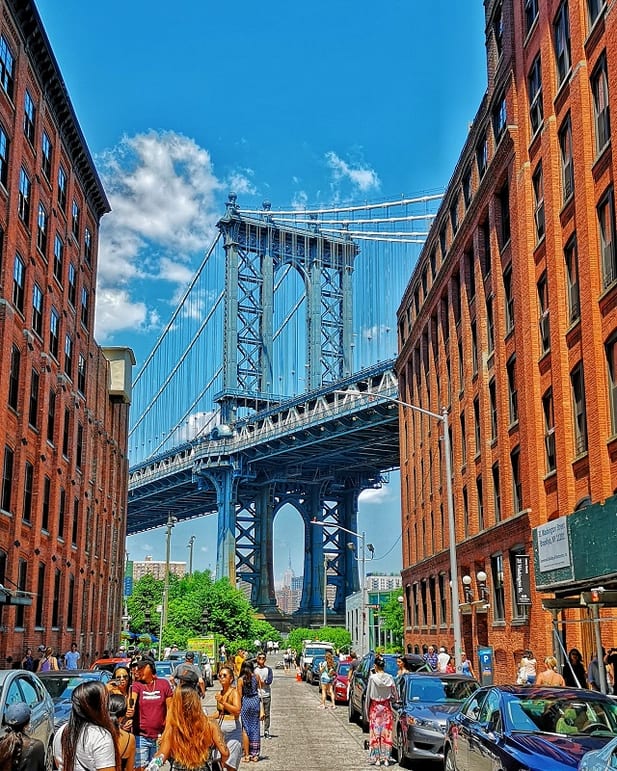 Brooklyn, vue sur le Manhattan Bridge – Copyright © Gratinez