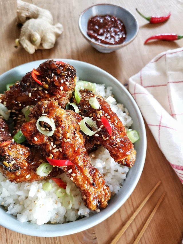 Korean Fried Chicken, ou Dakgangjeong – Copyright © Gratinez